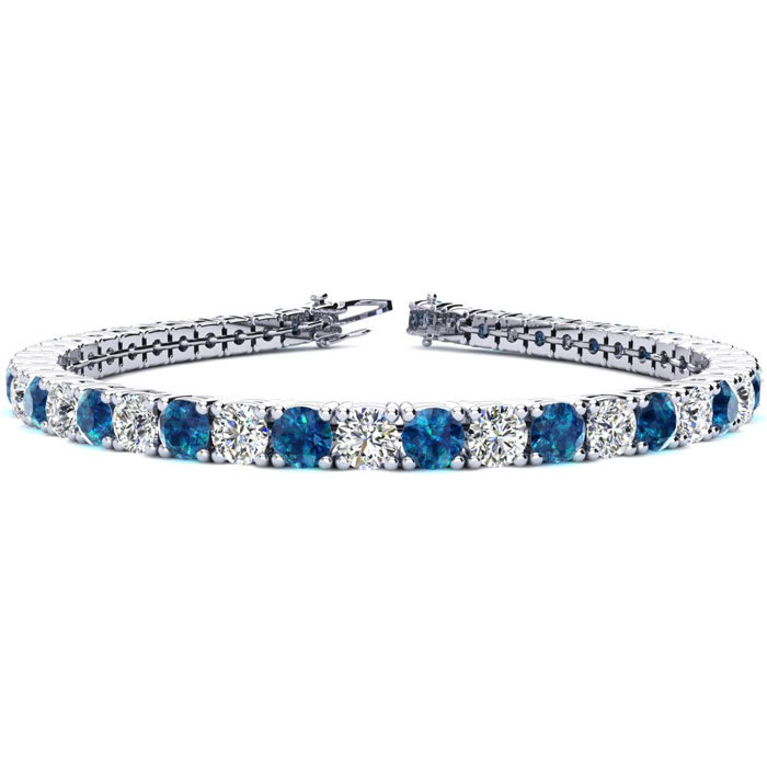 Blue diamond deals bracelet mens