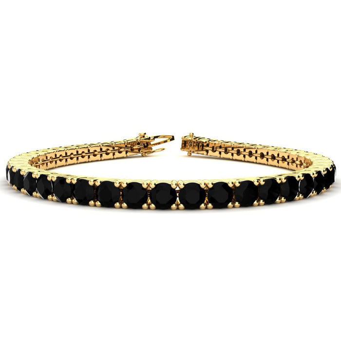 Mens black hot sale diamond bracelet