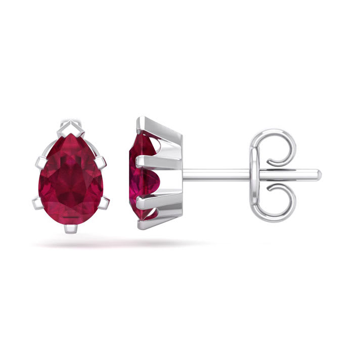 1 carat online ruby earrings