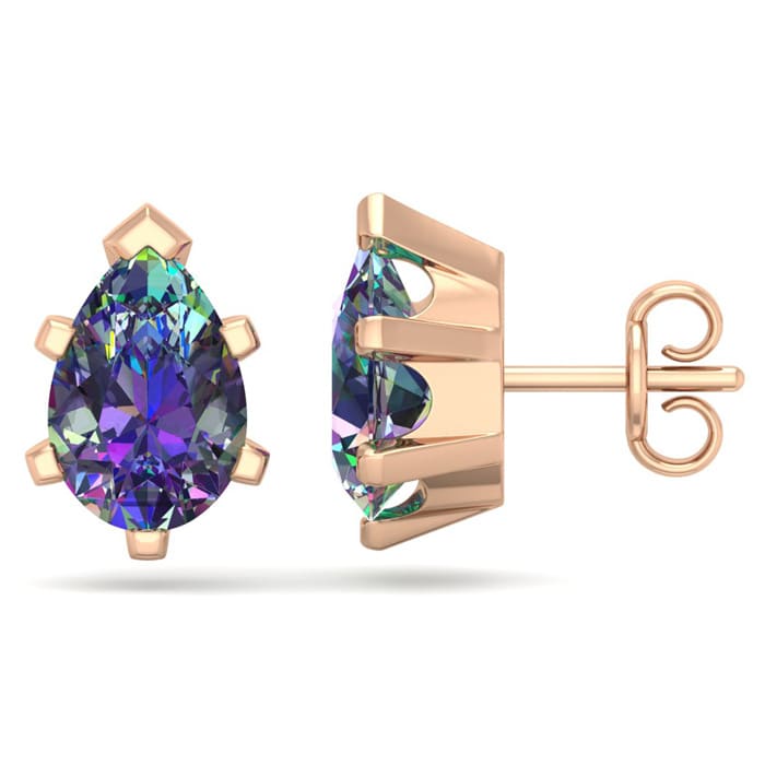Mystic Topaz Mystic Topaz Earrings 2 Carat Pear Shape Mystic