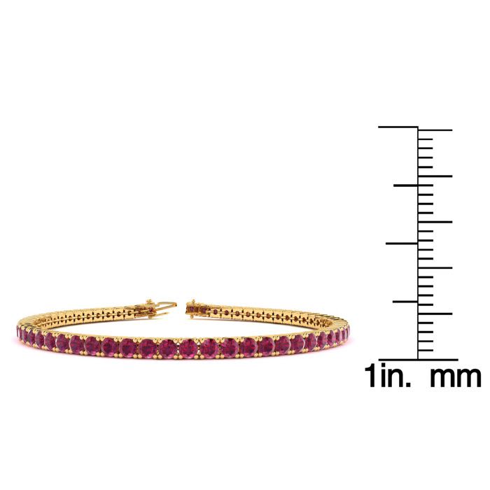 For Ellen ONLY.   7.5 Inch 5 1/2 Carat Multi-Gem Tennis Bracelet In 14K Yellow Gold.  Pink, Topaz, Tanzanite, Garnet, Blue Topaz, Amethyst, Citrine, Ruby, Peridot, and Blue Sapphire.  IGNORE THE RUBY PICTURE BELOW!
