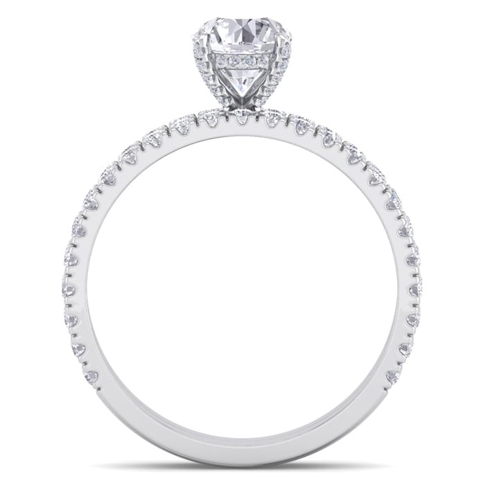 2 Carat Round Shape Diamond Bridal Set In Platinum