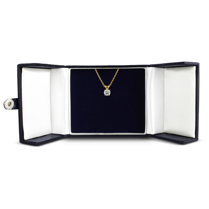 Nearly 1/2ct Colorless Diamond Solitaire Pendant in 14k Yellow Gold. Fantastic Value!
