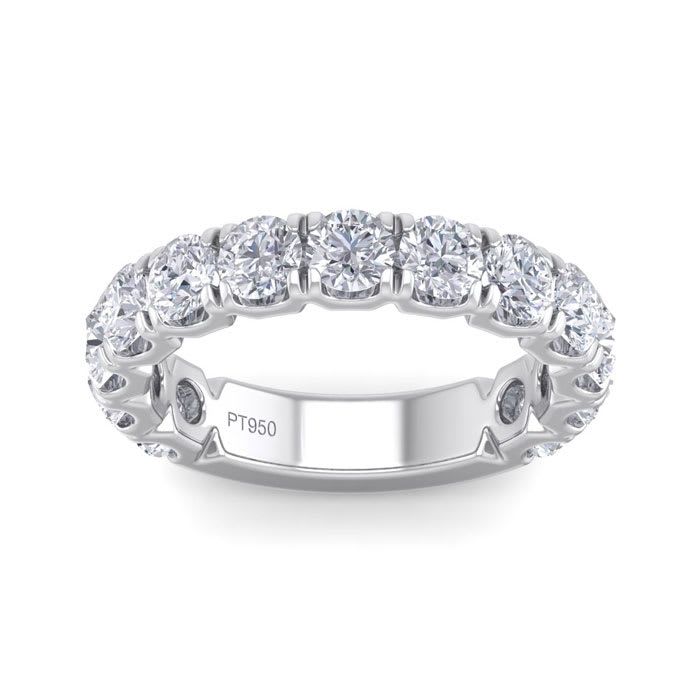 2 1/2 Carat Diamond Wedding Band In Platinum