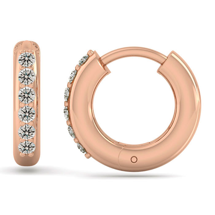 Mens rose gold diamond earrings new arrivals