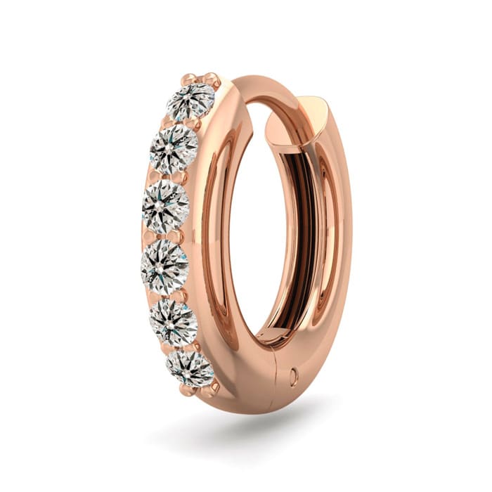 Mens rose gold diamond earrings new arrivals