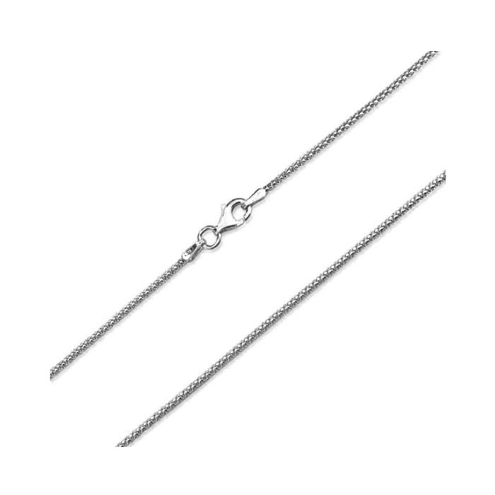 925 Sterling Silver 3.5mm Popcorn Chain Necklace, 18 Inches