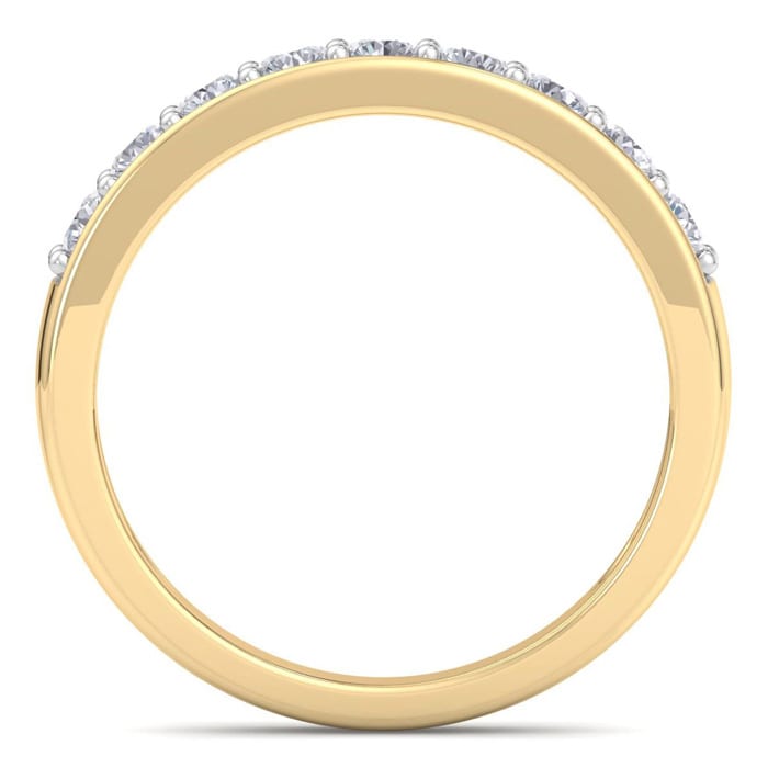 1/2 Carat Diamond Wedding Band In 14 Karat Yellow Gold