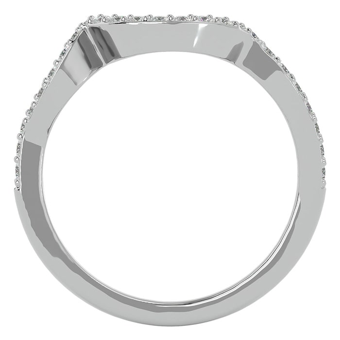 1/4 Carat Diamond Band In 14 Karat White Gold