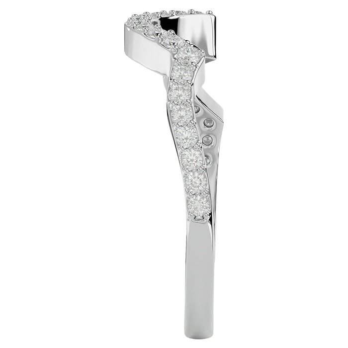 1/4 Carat Diamond Band In 14 Karat White Gold