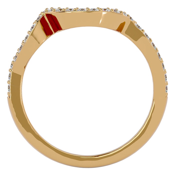 1/4 Carat Diamond Band In 14 Karat Yellow Gold