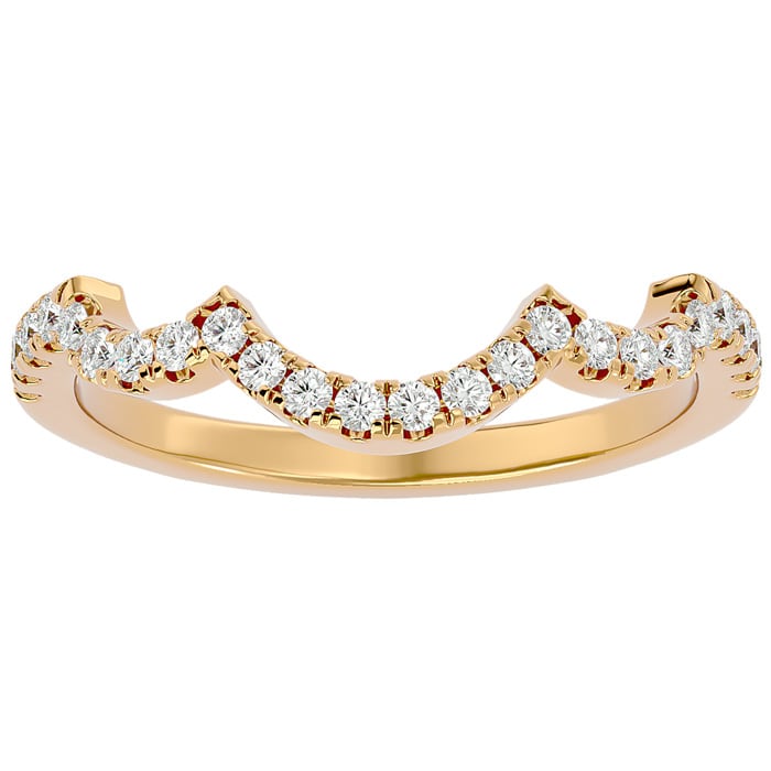 1/4 Carat Diamond Wedding Band In 14 Karat Yellow Gold