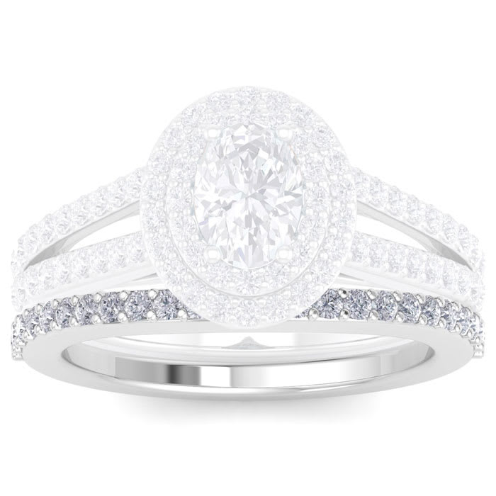 1/4 Carat Diamond Wedding Band In 14 Karat White Gold