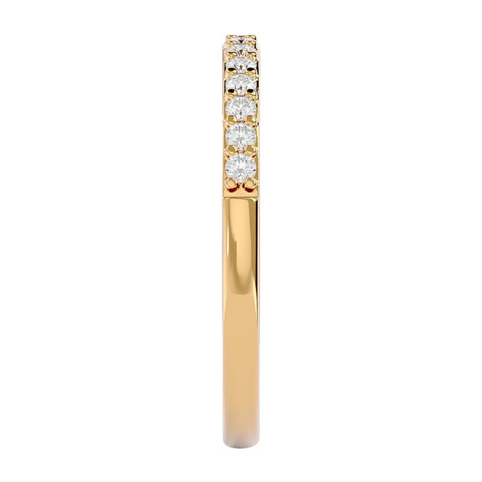 1/4 Carat Diamond Wedding Band In 14 Karat Yellow Gold