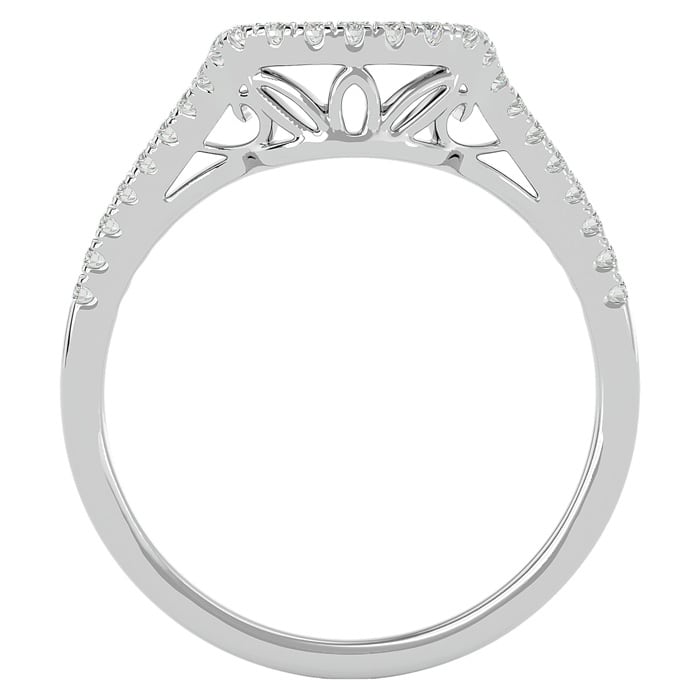 1/4 Carat Diamond Wedding Band In 14 Karat White Gold