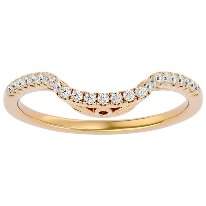 1/4 Carat Diamond Wedding Band In 14 Karat Yellow Gold