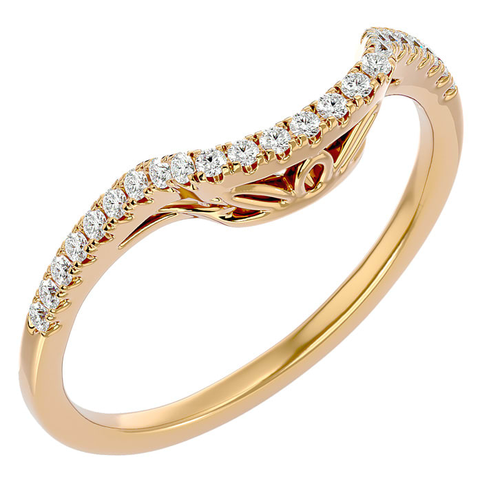 1/4 Carat Diamond Wedding Band In 14 Karat Yellow Gold