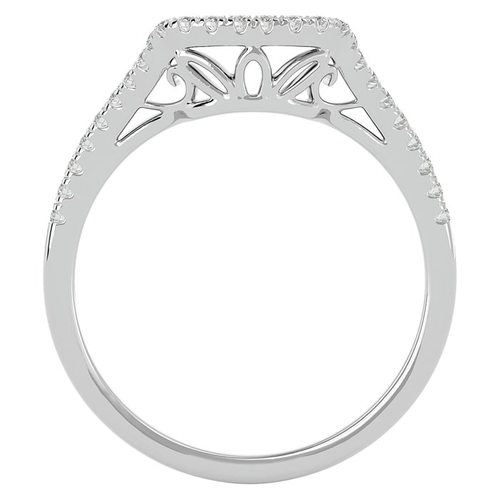 1/4 Carat Diamond Wedding Band In 14 Karat White Gold