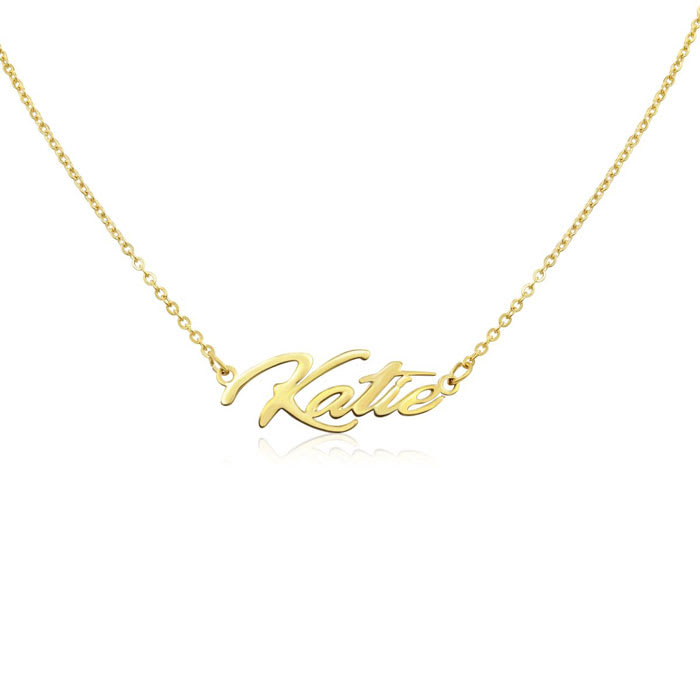 Katie name necklace top