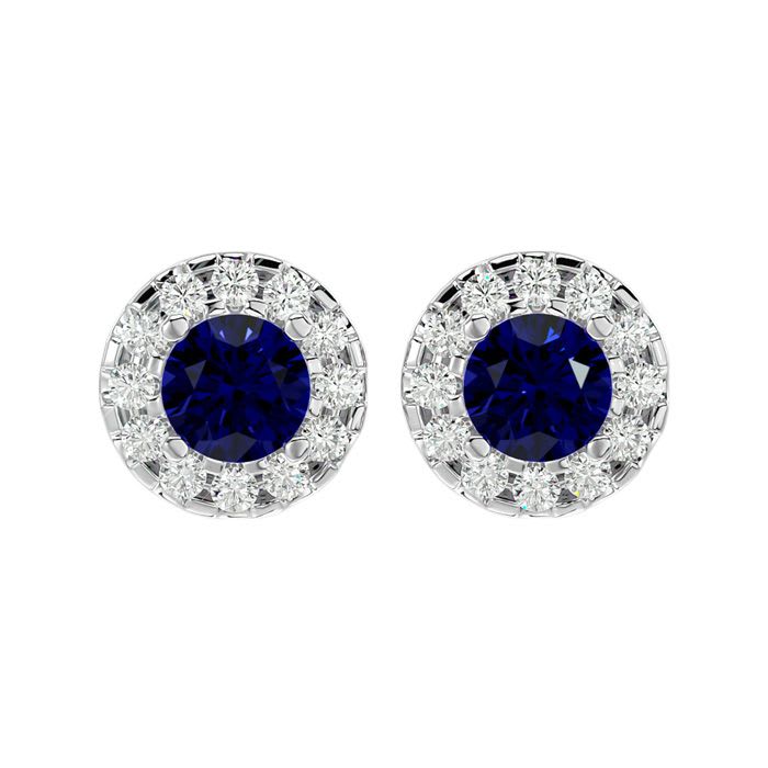 1 carat shop white sapphire earrings