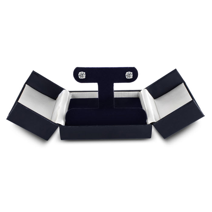 Nearly 3/4 Carat Diamond Stud Earrings In 14 Karat White Gold.  INCREDIBLE ONE TIME DEAL!  