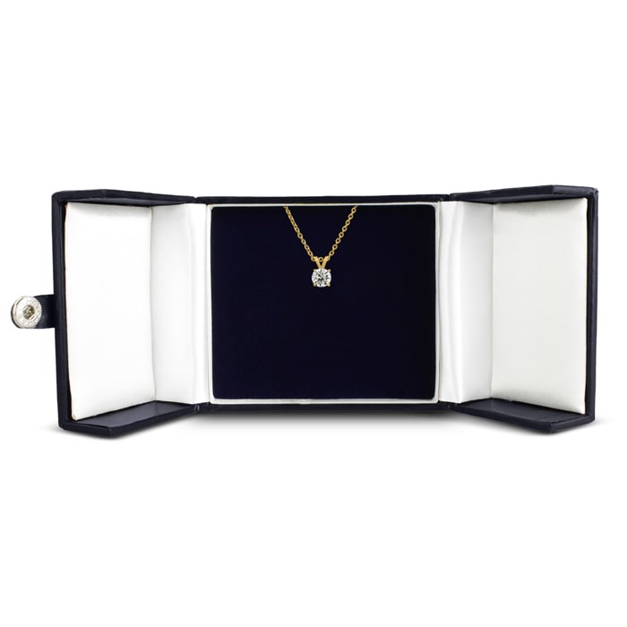 Colorless Natural 3/4 CARAT 14k Yellow Gold Diamond Necklace.  Best Value Anywhere!