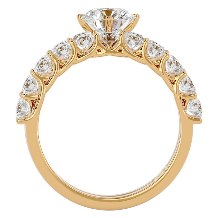 2 1/2 Carat Diamond Bridal Set In 14 Karat Yellow Gold