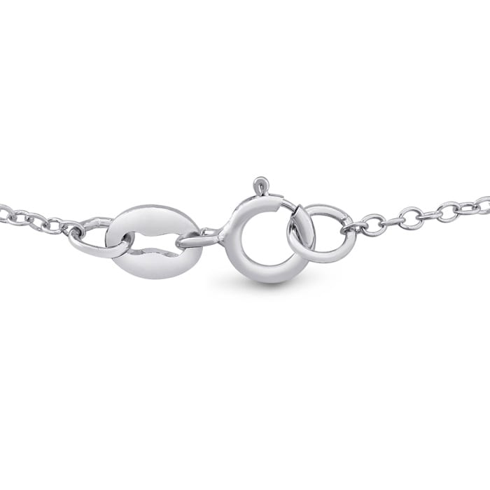 16 Inch 1MM Cable Chain In Platinum Overlay