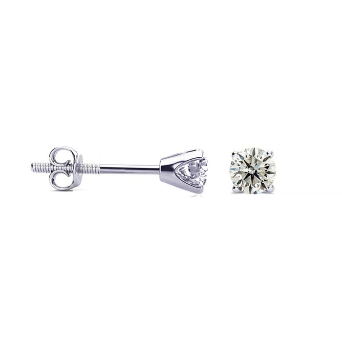 Diamond Stud Earrings  1/3 Carat Colorless Diamond Stud Earrings