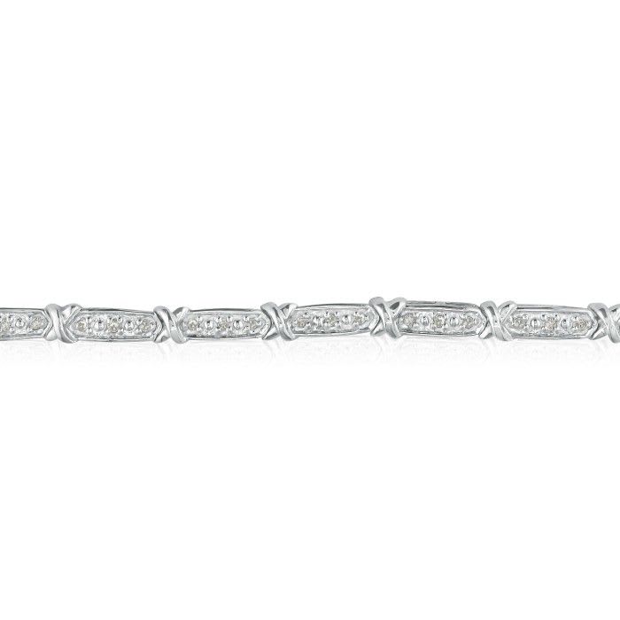 1/4ct Diamond Bracelet Crafted in Sterling Silver