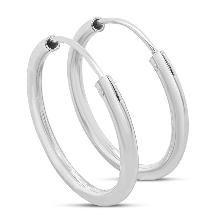 Sterling silver hoop earrings canada deals