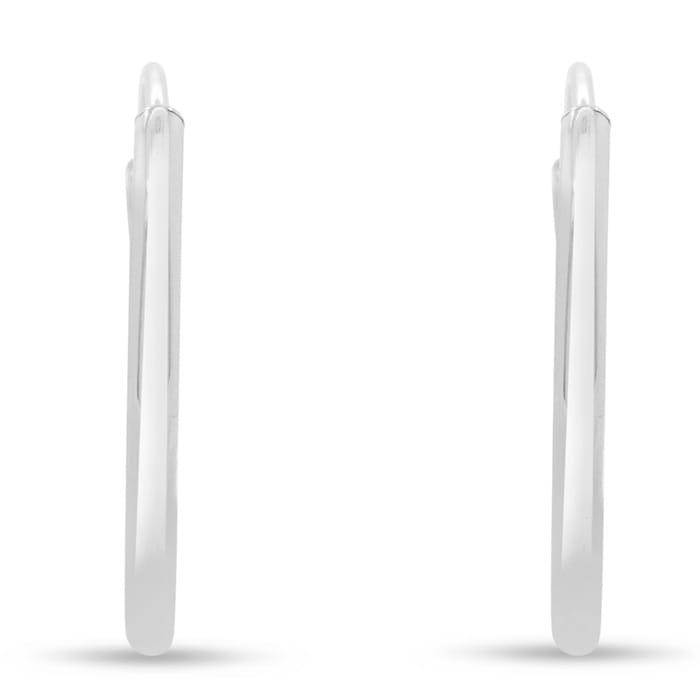 16MM Endless Hoop Earrings In Sterling Silver