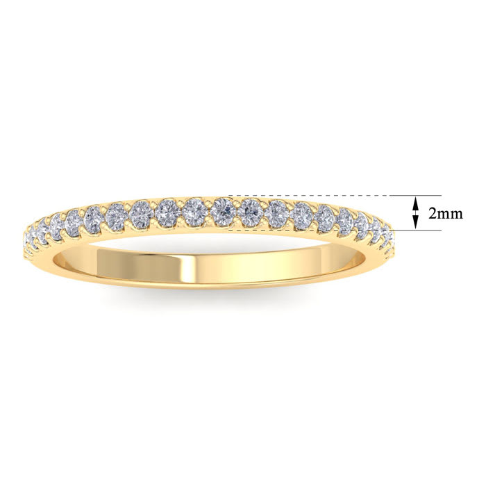 1/3 Carat Diamond Band In 14 Karat Yellow Gold