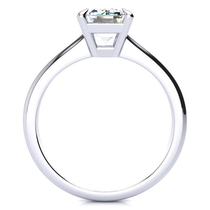 2 Carat GIA Certified Emerald Cut Diamond Solitaire Ring In Platinum