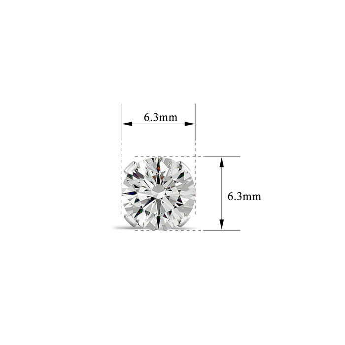 2 Carat Moissanite Stud Earrings Set In PLATINUM, Screwbacks. Extra White G-H Color. Very Fiery Amazing VS1-VS2 Clarity!