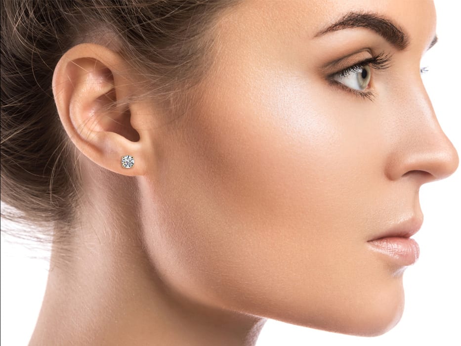 SINGLE 0.55 Carat Colorless Diamond Stud Earring In 14 Karat Yellow Gold. Very Rare Size, Amazing Price!