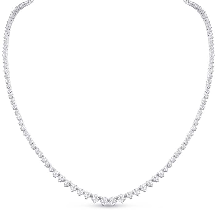 Graduated diamond necklace top
