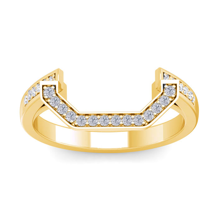 1/5 Carat Matching Diamond Wedding band In 14 Karat Yellow Gold