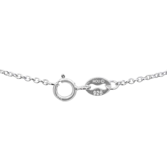 1/3 Carat Bezel Set Diamond Solitaire Necklace In Sterling Silver, 16-18 Inches