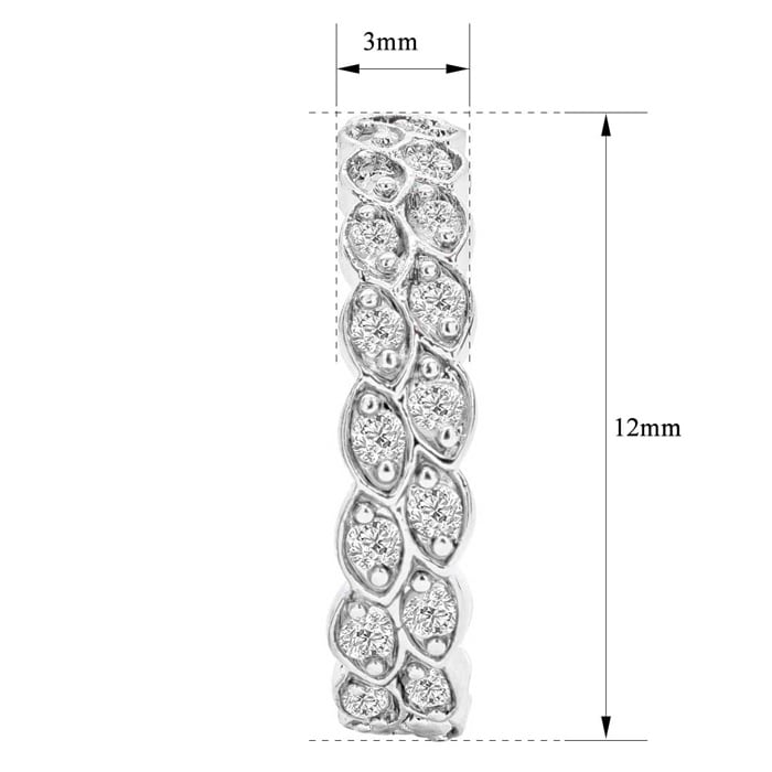 1/2 Carat Diamond Hoop Earrings, 1/2 Inch. New Pretty Style!