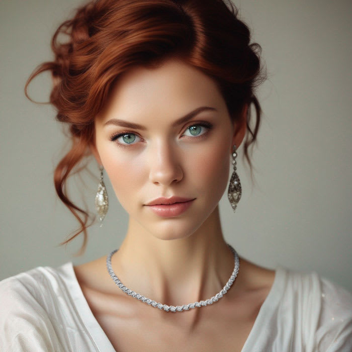 Impressive 1/2 Carat Diamond Tennis Necklace, 17 Inches. Unheard Of At This Price!