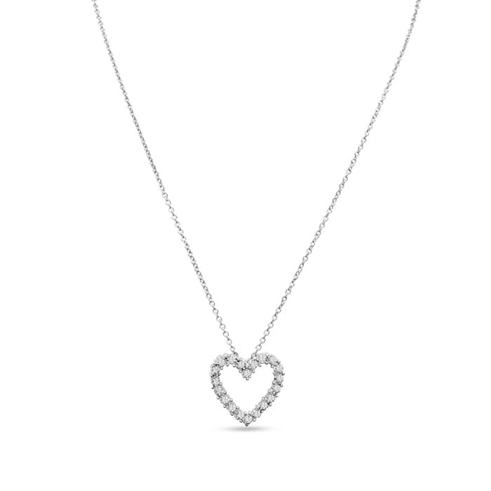 Diamond heart chain discount