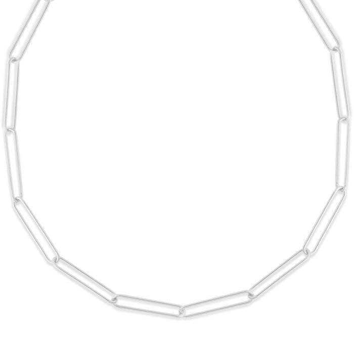 White gold deals wire necklace