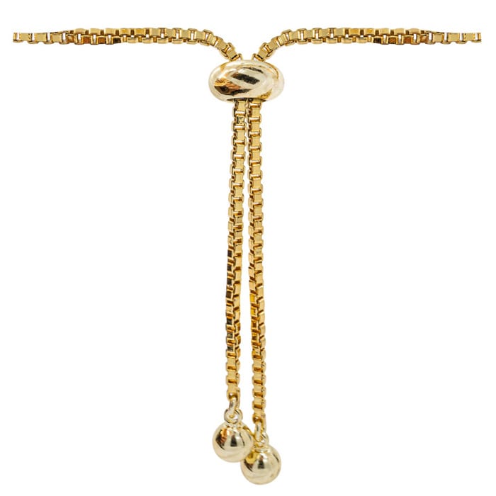 Diamond Accent Giraffe Adjustable Bolo Bracelet In Yellow Gold Overlay, 7-10 Inches