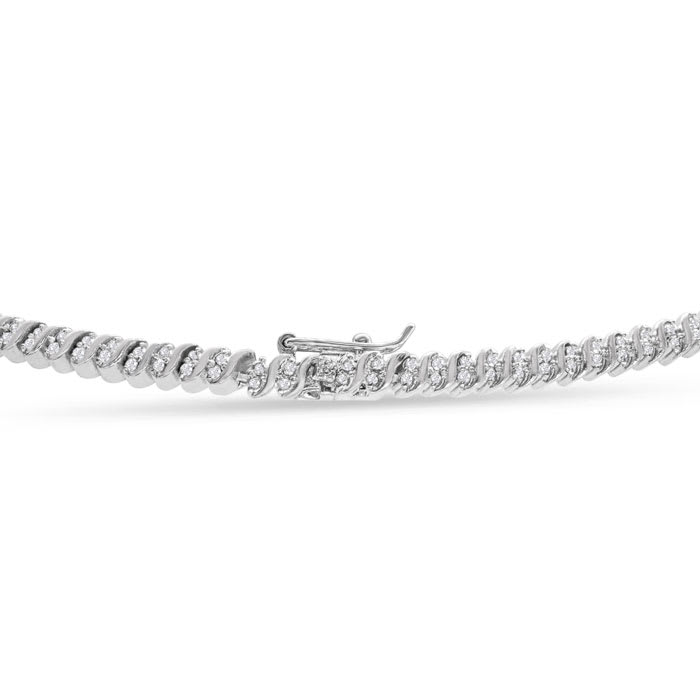 1 Carat Diamond Tennis Necklace, 17 Inches. Beautiful Brand New Diamond Necklace!