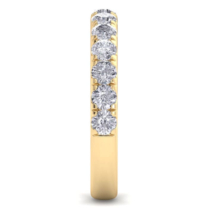 1 Carat Lab Grown Diamond Wedding Band In 14K Yellow Gold