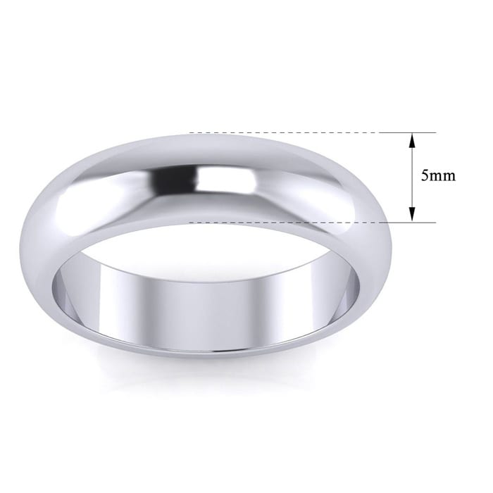 SuperJeweler Is #1 For Thumb Rings. Popular 14K White Gold 5MM Unisex Thumb Ring In Sizes 6 to 13