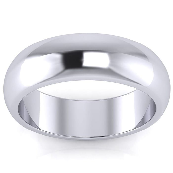 SuperJeweler Is #1 For Thumb Rings. Popular 14K White Gold 6MM Unisex Thumb Ring In Sizes 6 to 13