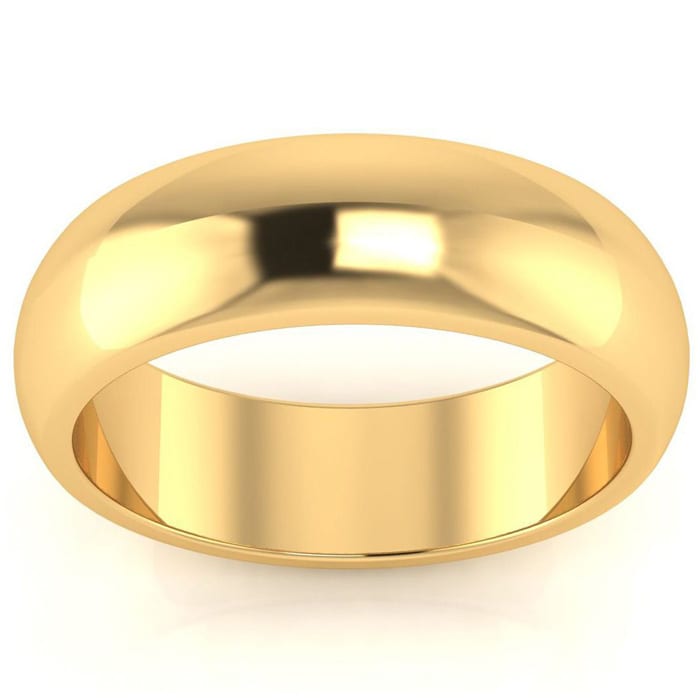 SuperJeweler Is #1 For Thumb Rings. Popular 14K Yellow Gold 6MM Unisex Thumb Ring In Sizes 6 to 13