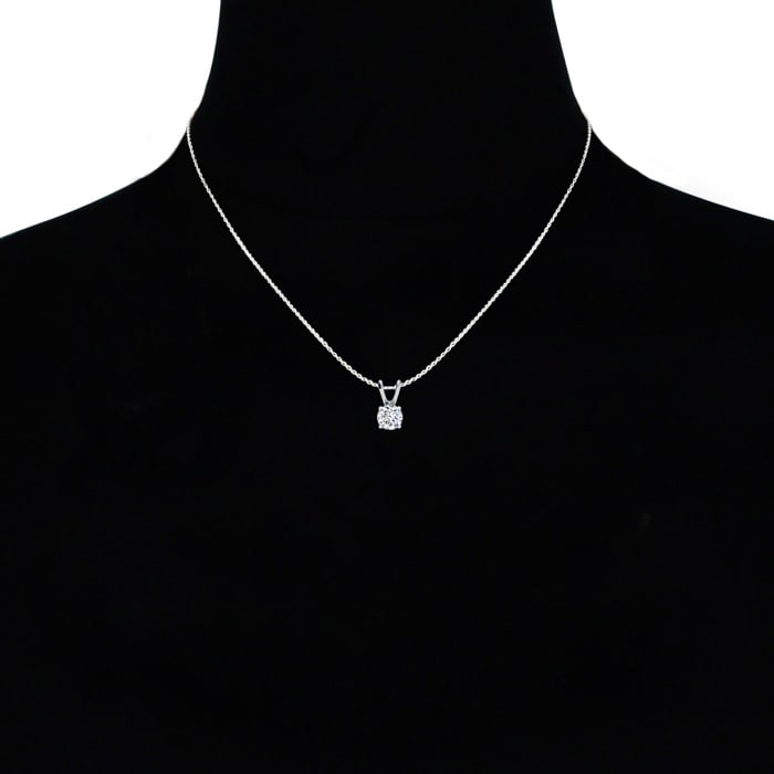 1/2 Carat Real Diamond Necklace In Yellow Gold. Amazing Quality. Lowest Price Anywhere